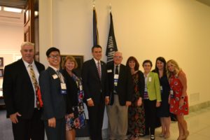 Mike Quilling, Panye Amphone, Gretchen Bixler, Kansas Congressman Kevin Yoder, Martha Gable, Gae Phillips, Mary Overend and Tiffany Kerns (Country Music Association)